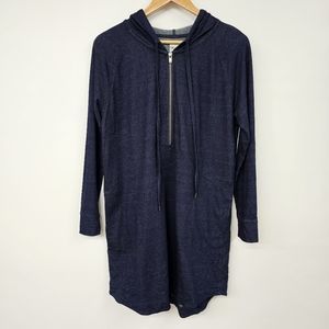NIC+ZOE Hoody Dress, Size M, Indigo
